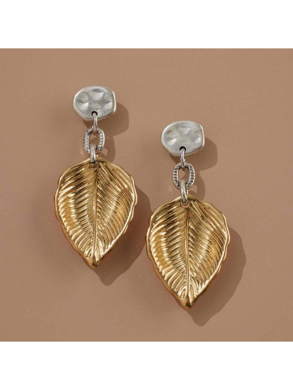 J.Jill Fall Garden Post Drop Leaf Earrings